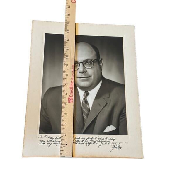Edwyn Studio St Louis Vintage Inscribed & Signed Portrait Photograph Assistant - Picture 2 of 6